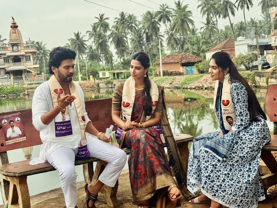 Jabardasth Satya Sri Shares Anaganaga Oka Raju Working Stills