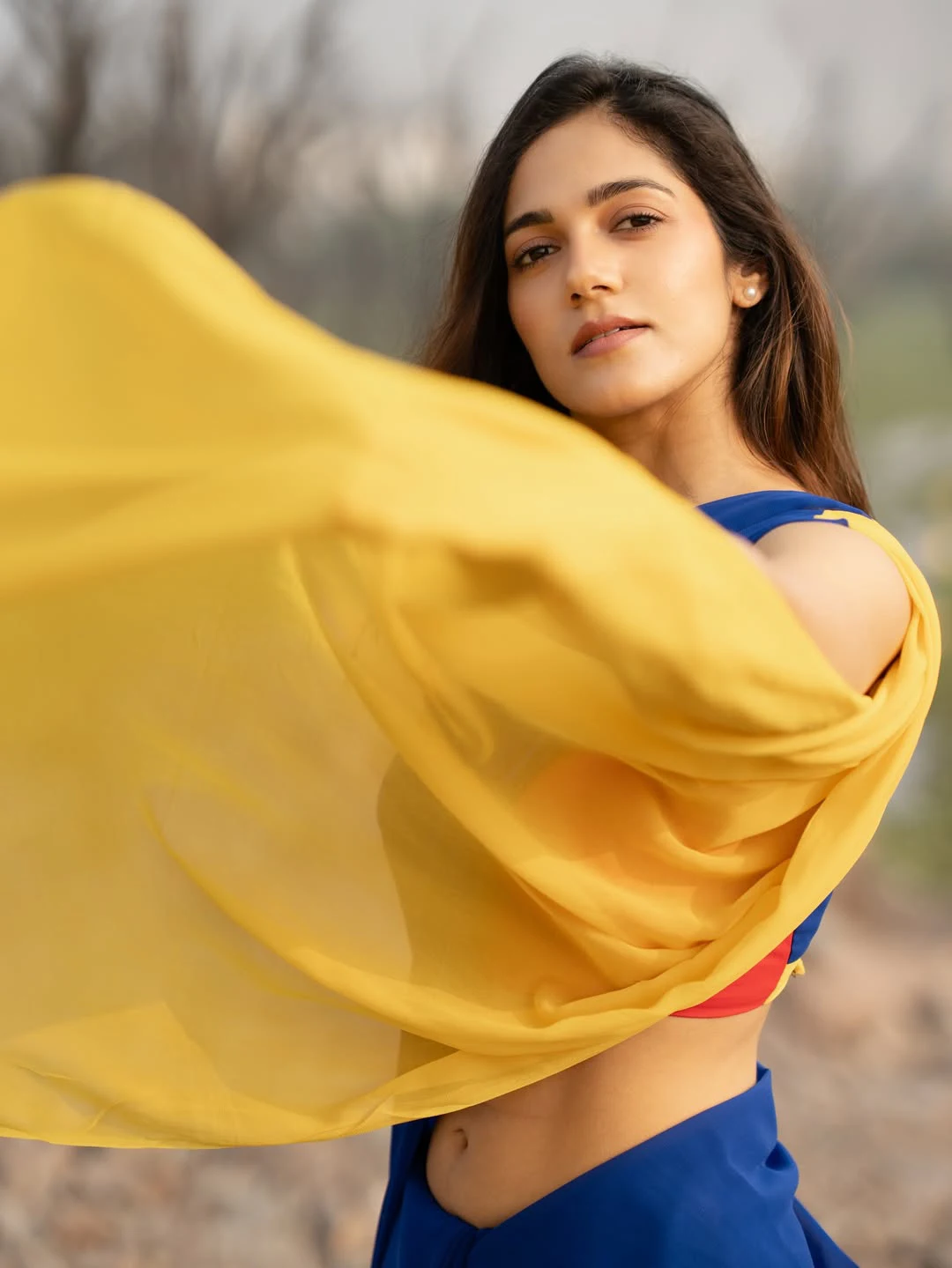 Simran Choudhary Stunning Looks in Saree