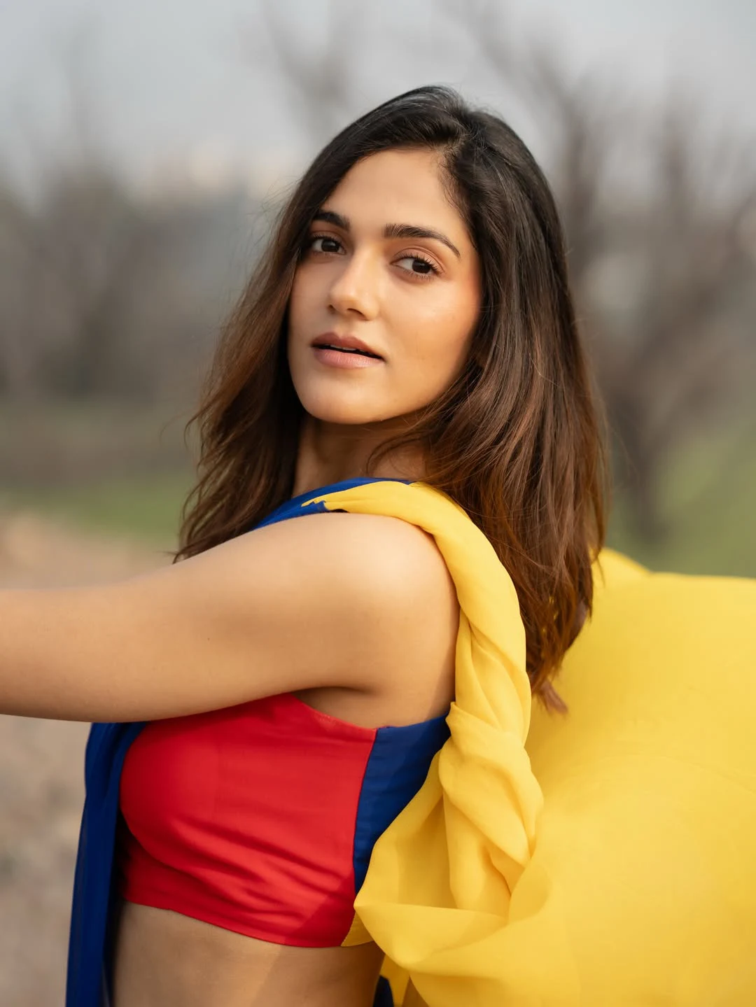 Simran Choudhary Stunning Looks in Saree