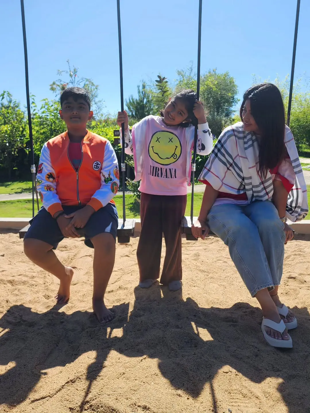 Sneha Enjoying Vacation with Family