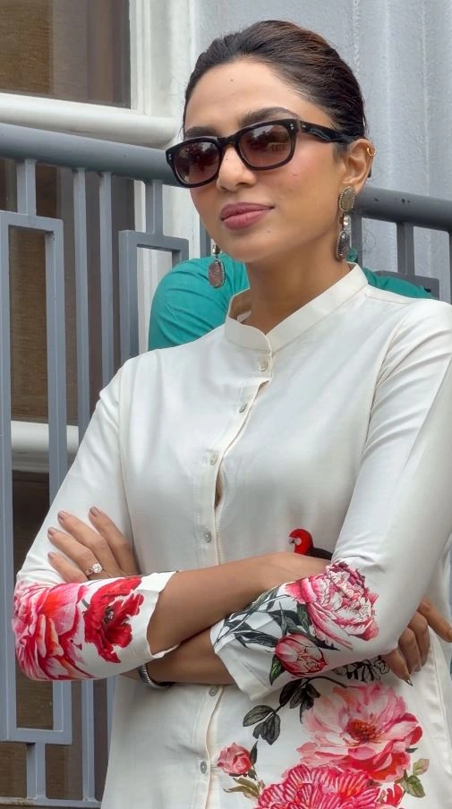 Sobhita Dhulipala Simple Looks in Cheekatilo Movie Promotions