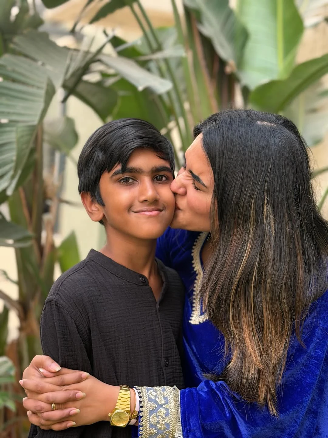 Sravanthi Chokarapu Festival Photos with Her Son