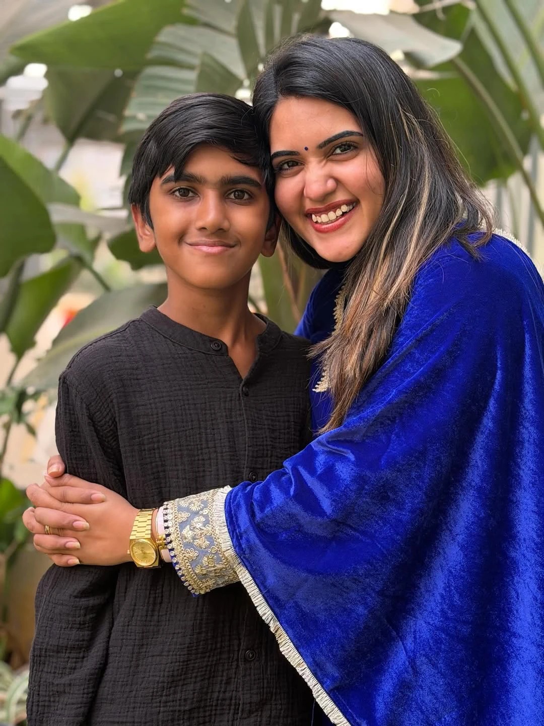 Sravanthi Chokarapu Festival Photos with Her Son