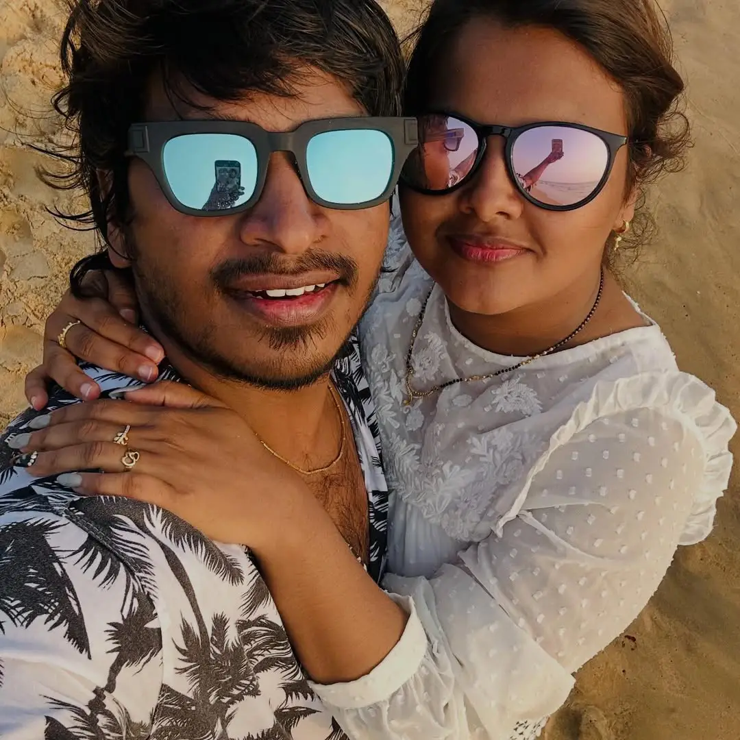 Stellaraj shared spatial photos on her husband Yadamma Raju birthday. (1)