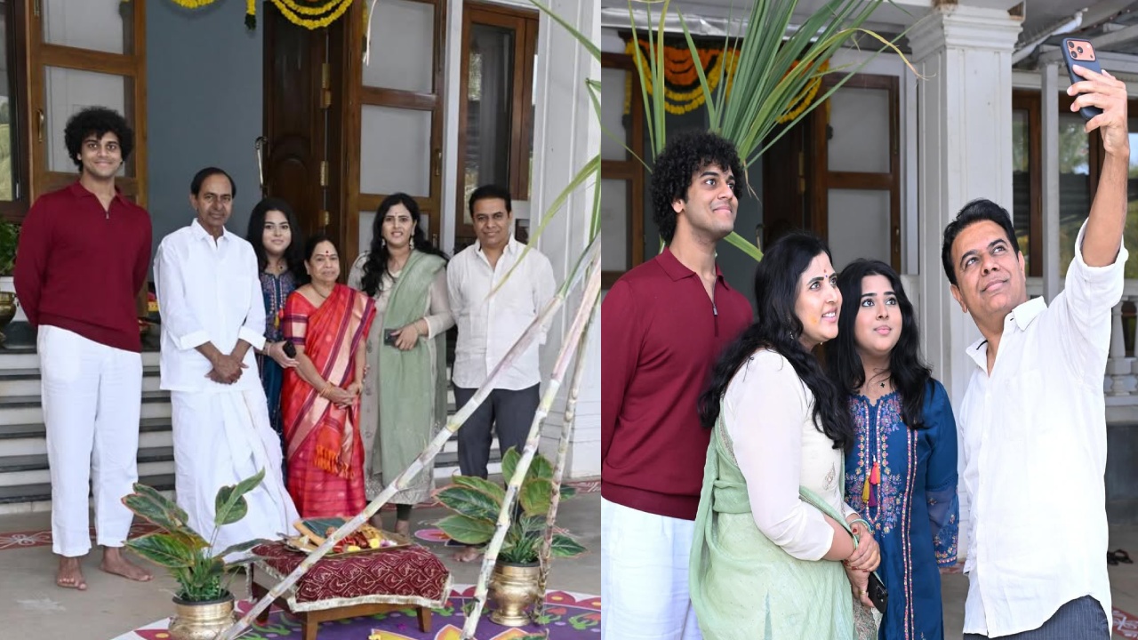 KCR : మాజీ సీఎం కేసీఆర్ సంక్రాంతి సంబురాలు.. ఫోటోలు వైర‌ల్‌..