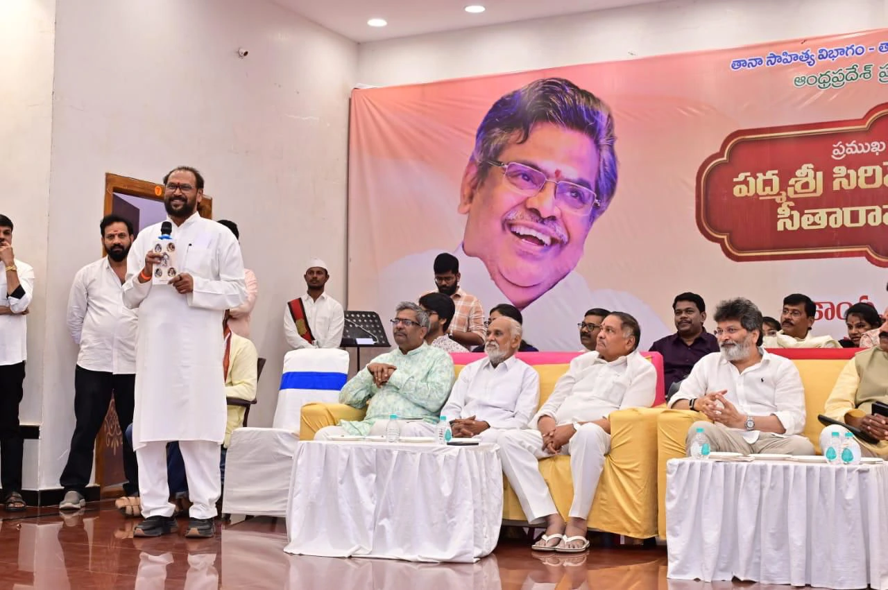 Trivikram Srinivas Unveiled Bronze Statue of Sirivennela Seetharama Sastry at Anakapalli
