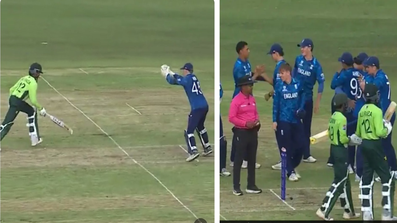 U19 World Cup 2026 : వార్నీ ఇలా కూడా ర‌నౌట్ అవుతారా? మొత్తానికి పాక్‌ క్రికెటర్‌ అనిపించుకున్నాడు.. వీడియో వైర‌ల్‌