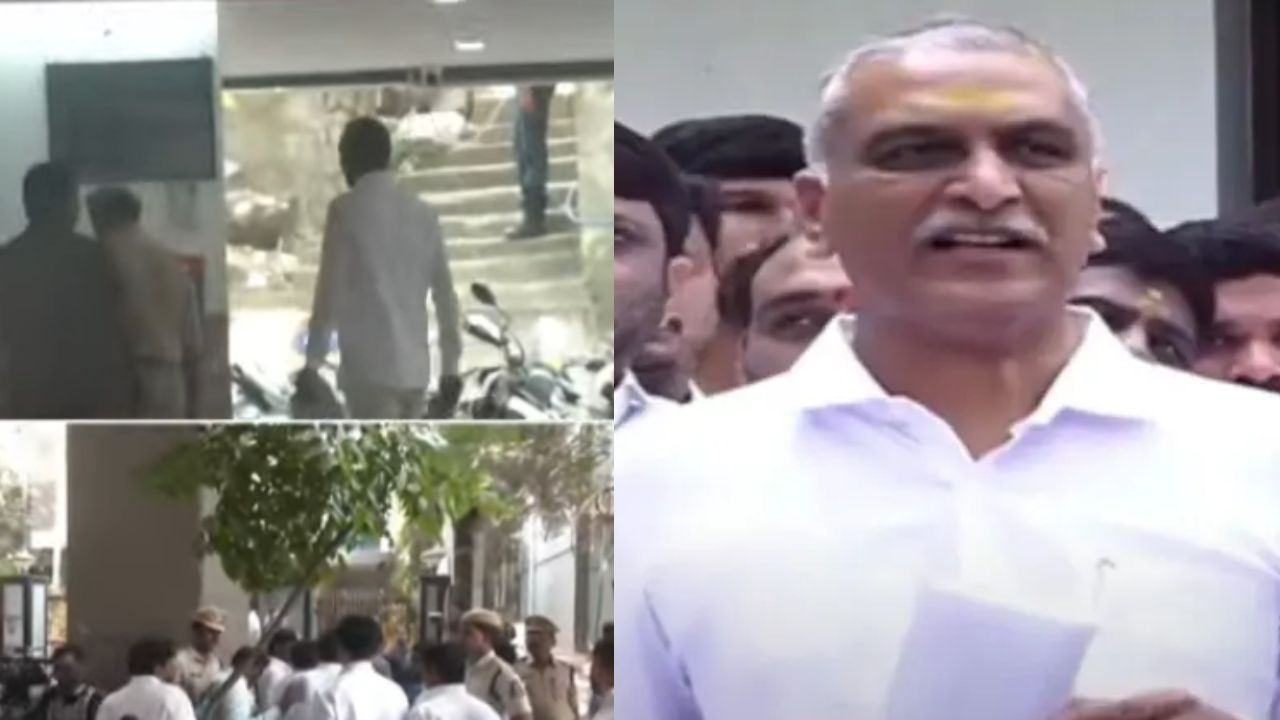 ఫోన్‌ ట్యాపింగ్‌ కేసు.. సిట్‌ విచారణకు హరీశ్ రావు హాజరు.. లోపలికి ఒక్కరినే అనుమతించిన పోలీసులు