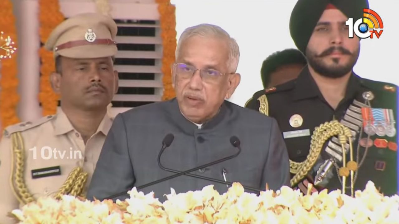 అమరావతిలో తొలిసారి గణతంత్ర వేడుకలు.. గవర్నర్ ప్రసంగంలో పోలవరం-నల్లమల సాగర్ ప్రాజెక్ట్ ప్రస్తావన