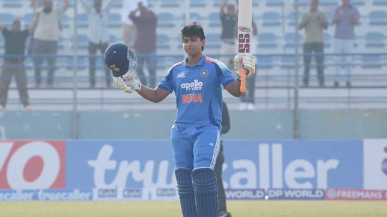 Vaibhav Suryavanshi : వైభ‌వ్ సూర్య‌వంశీ సిక్స‌ర్ల వ‌ర్షం.. 24 బంతులు ఆడితే 10 సిక్స‌ర్లే..