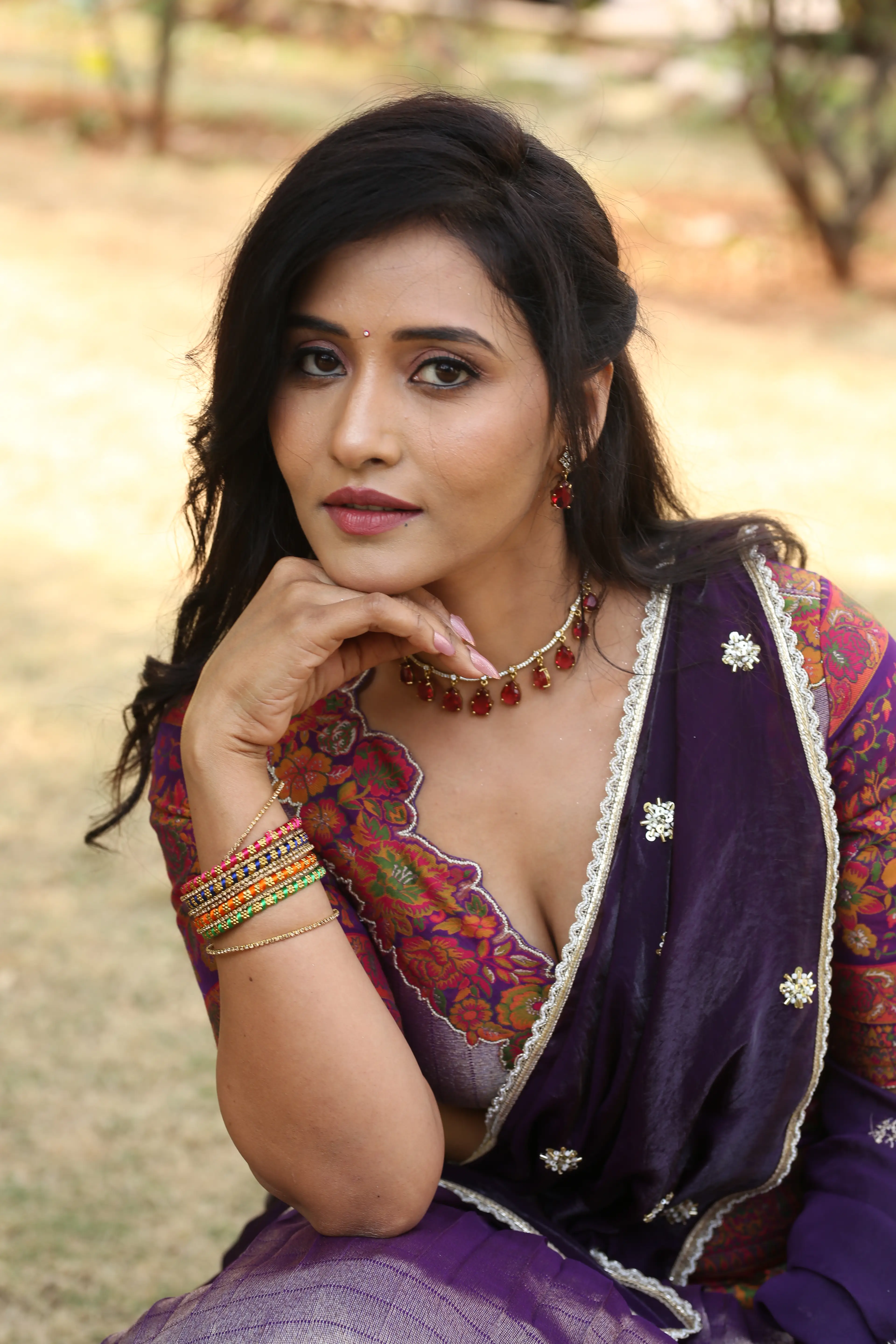devagudi movie heroine anushree photos viral (1)