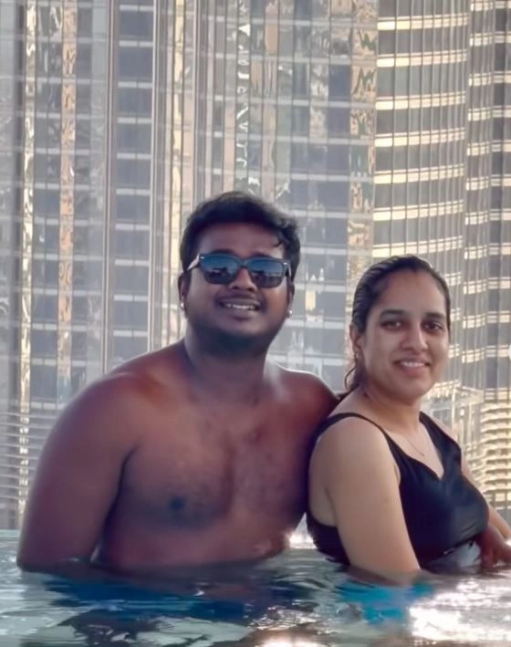 Rahul Sipligunj Harinya Reddy Enjoying Vacation in Dubai