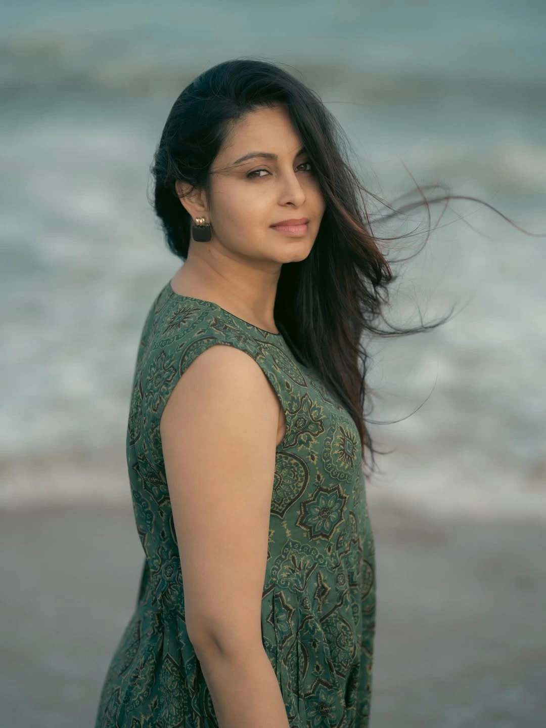 Abhinaya Enjoying Vacation in Beach