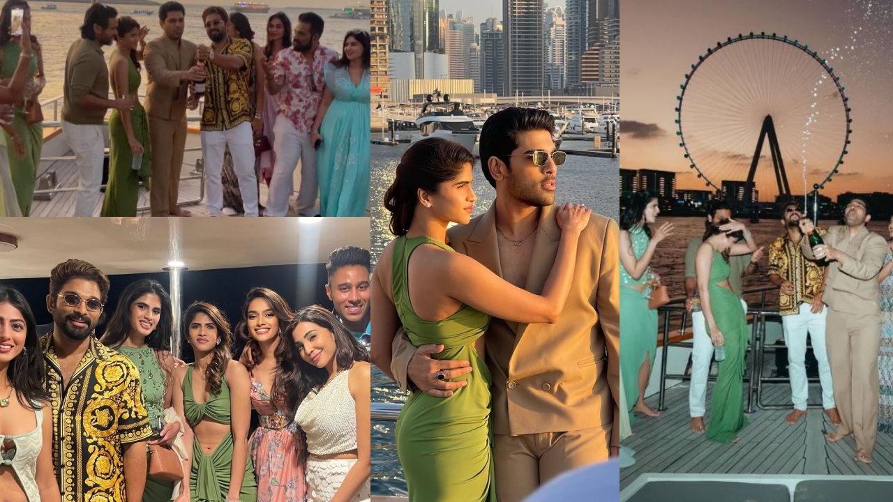 Allu Sirish : దుబాయ్‌లో అల్లు శిరీష్ నయనిక ప్రీ వెడ్డింగ్ పార్టీ.. సందడి చేసిన అల్లు అర్జున్.. ఫొటోలు వైరల్..
