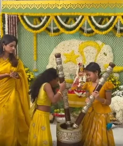 Allu Sneha Reddy Shares Allu Sirish Wedding Works Photos