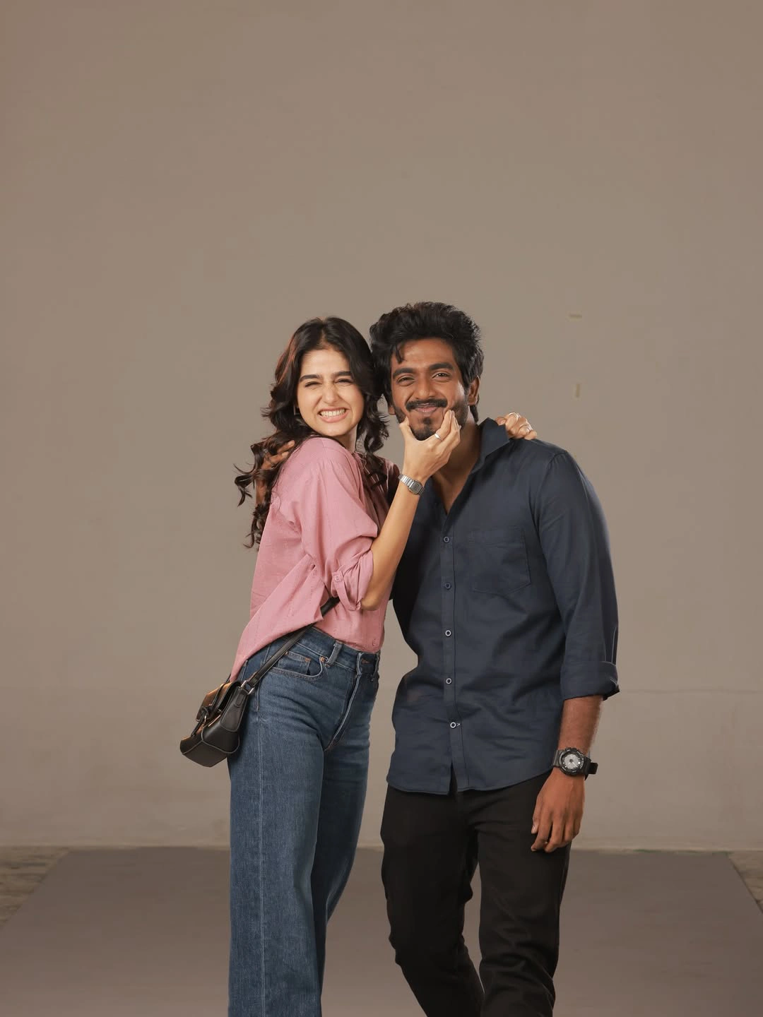 Anaswara Rajan Abishan Jeevinth Cute Working Stills from With Love Movie