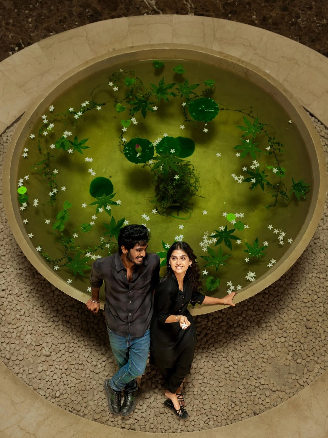 Anaswara Rajan Abishan Jeevinth Cute Working Stills from With Love Movie