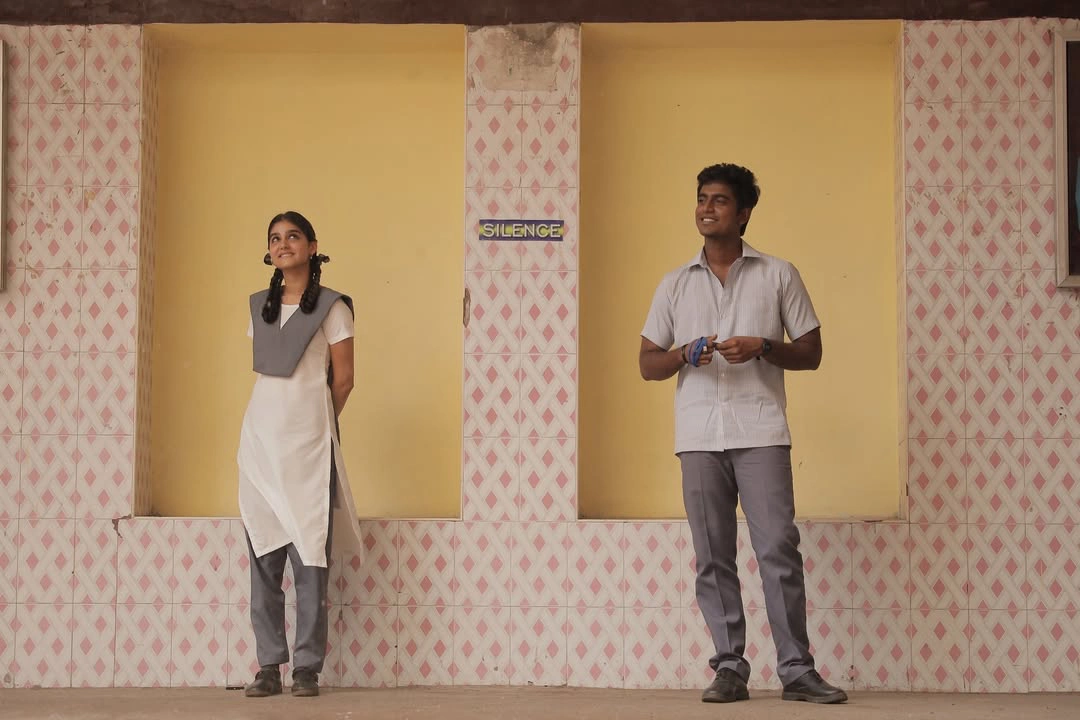 Anaswara Rajan Abishan Jeevinth Cute Working Stills from With Love Movie