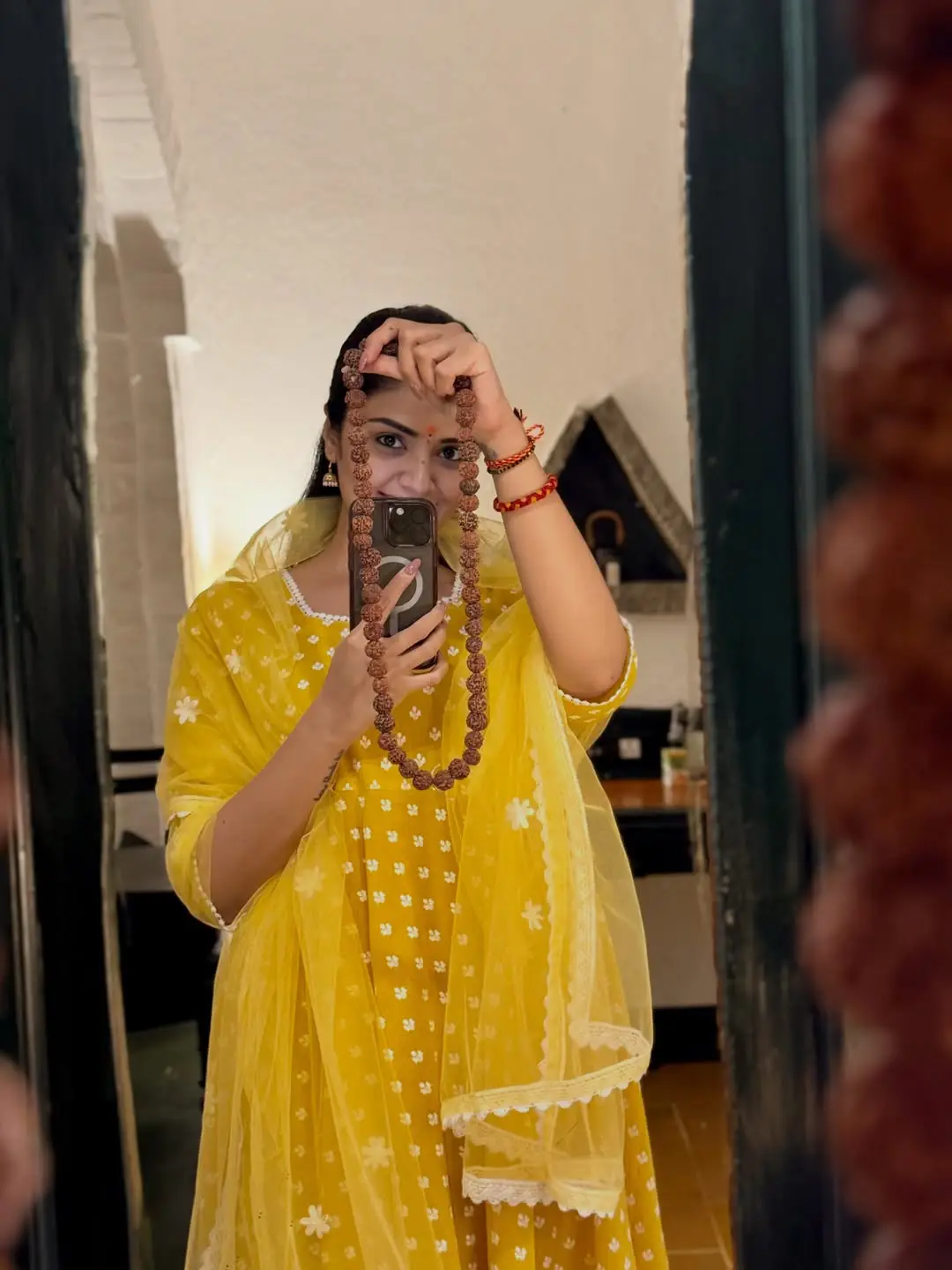 Anchor Sreemukhi shared Arunachalam photos on the occasion of maha Shivaratri