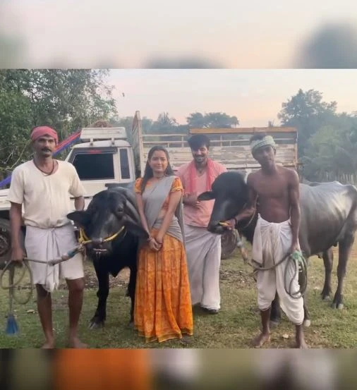 Ashika Ranganath Shares Gatha Vaibhavam Working Stills