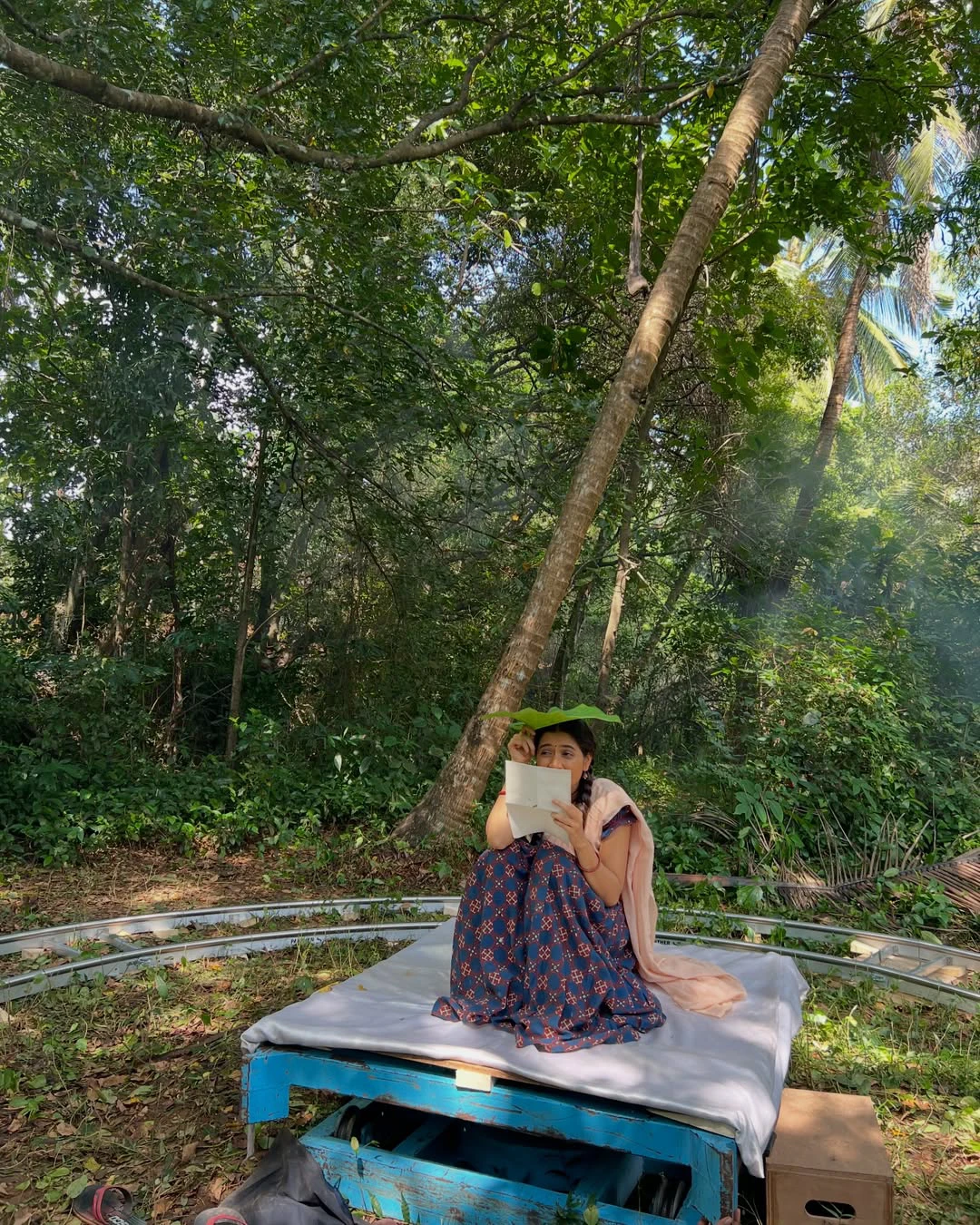 Ashika Ranganath Shares Gatha Vaibhavam Working Stills