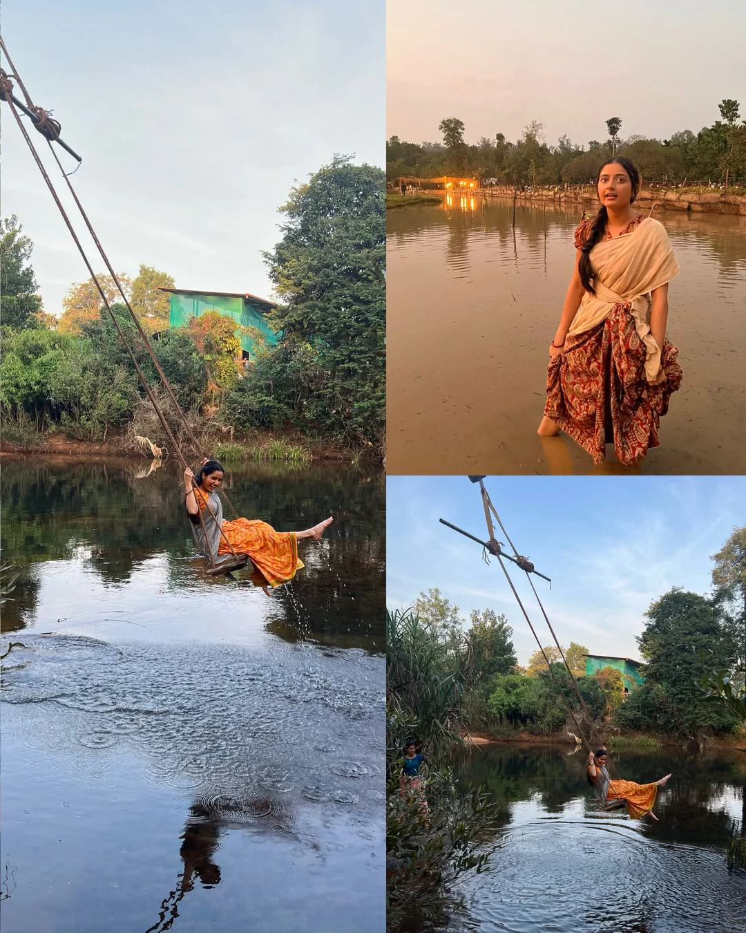 Ashika Ranganath Shares Gatha Vaibhavam Working Stills