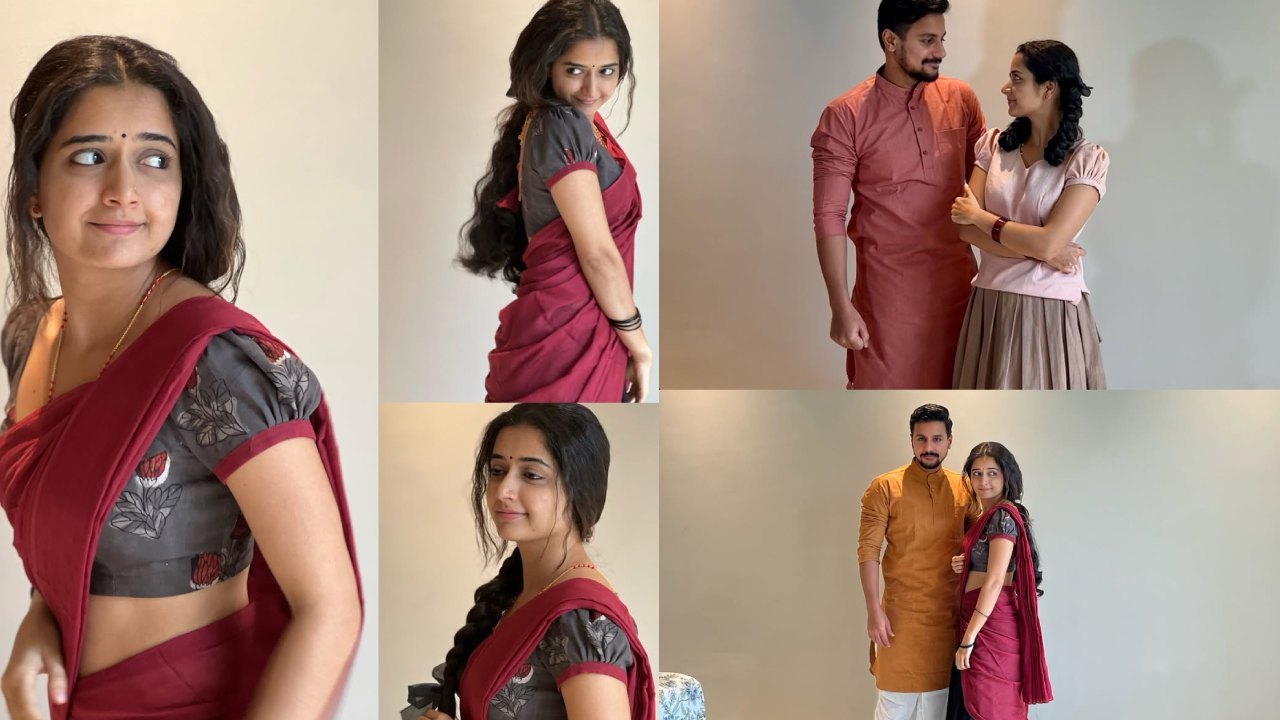 Ashika Ranganath : గతవైభవం వర్కింగ్ స్టిల్స్ షేర్ చేసిన ఆషిక రంగనాథ్.. పల్లెటూరి భామలా..