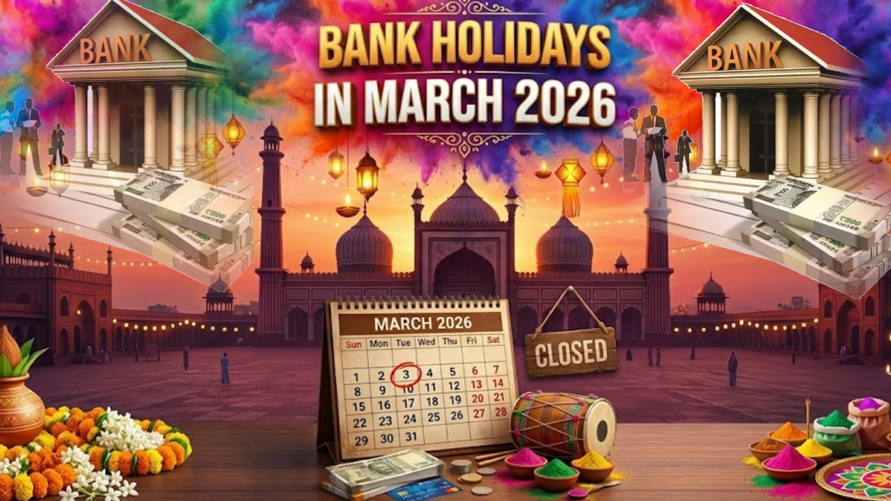 Bank Holidays March 2026 : మార్చిలో బ్యాంకులో పని ఉందా? 17 రోజులు బ్యాంకులకు సెలవులు, తెలుగు రాష్ట్రాల్లో ఎప్పుడంటే? ఫుల్ లిస్ట్ ఇదిగో