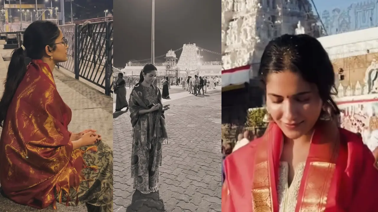 Bollywood heroine Ruhani Sharma went to Tirumala