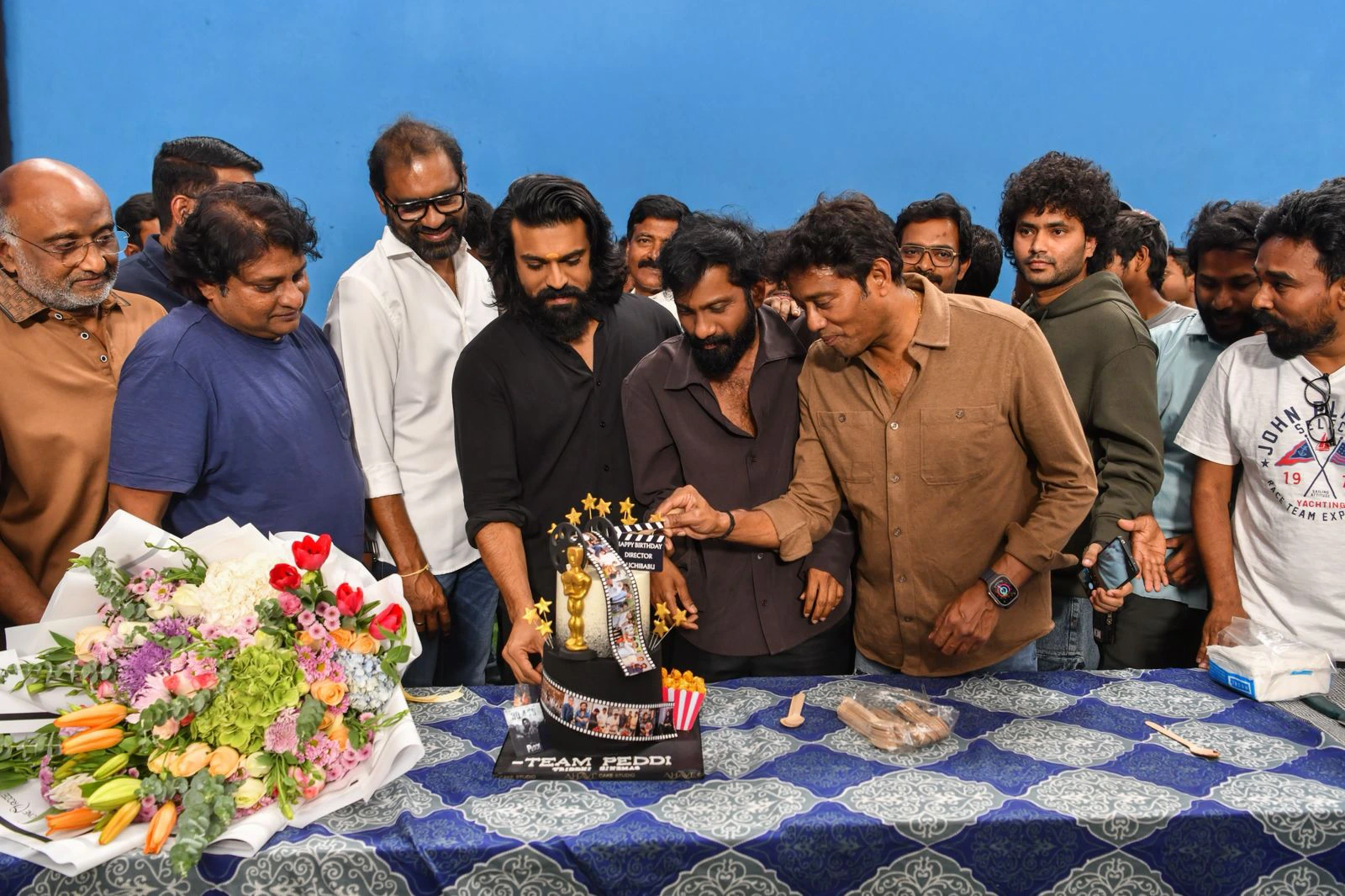 Director Buchi Babu Sana Birthday Celebrations in Peddi Set