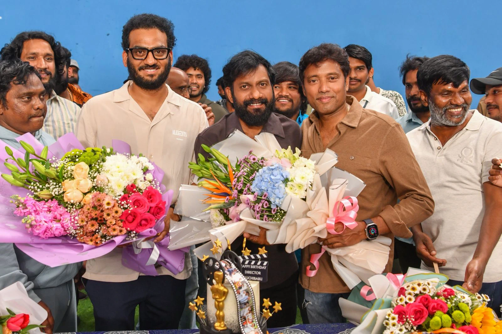 Director Buchi Babu Sana Birthday Celebrations in Peddi Set