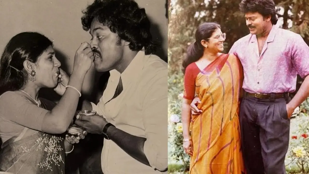 Megastar Chiranjeevi Shares Old Photos with Wife Surekha on her Birthday
