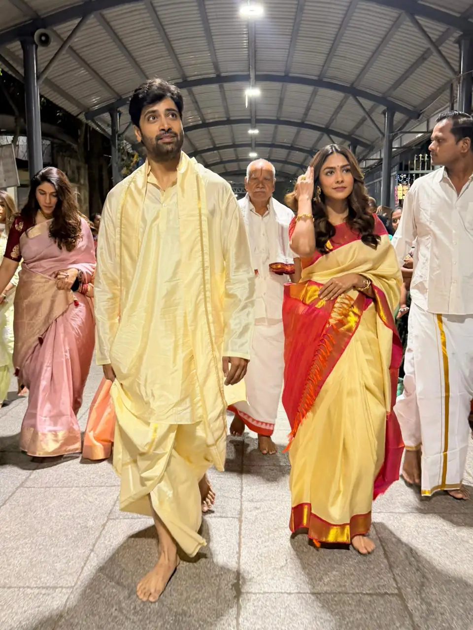 Decoy movie team visits Tirumala photos viral