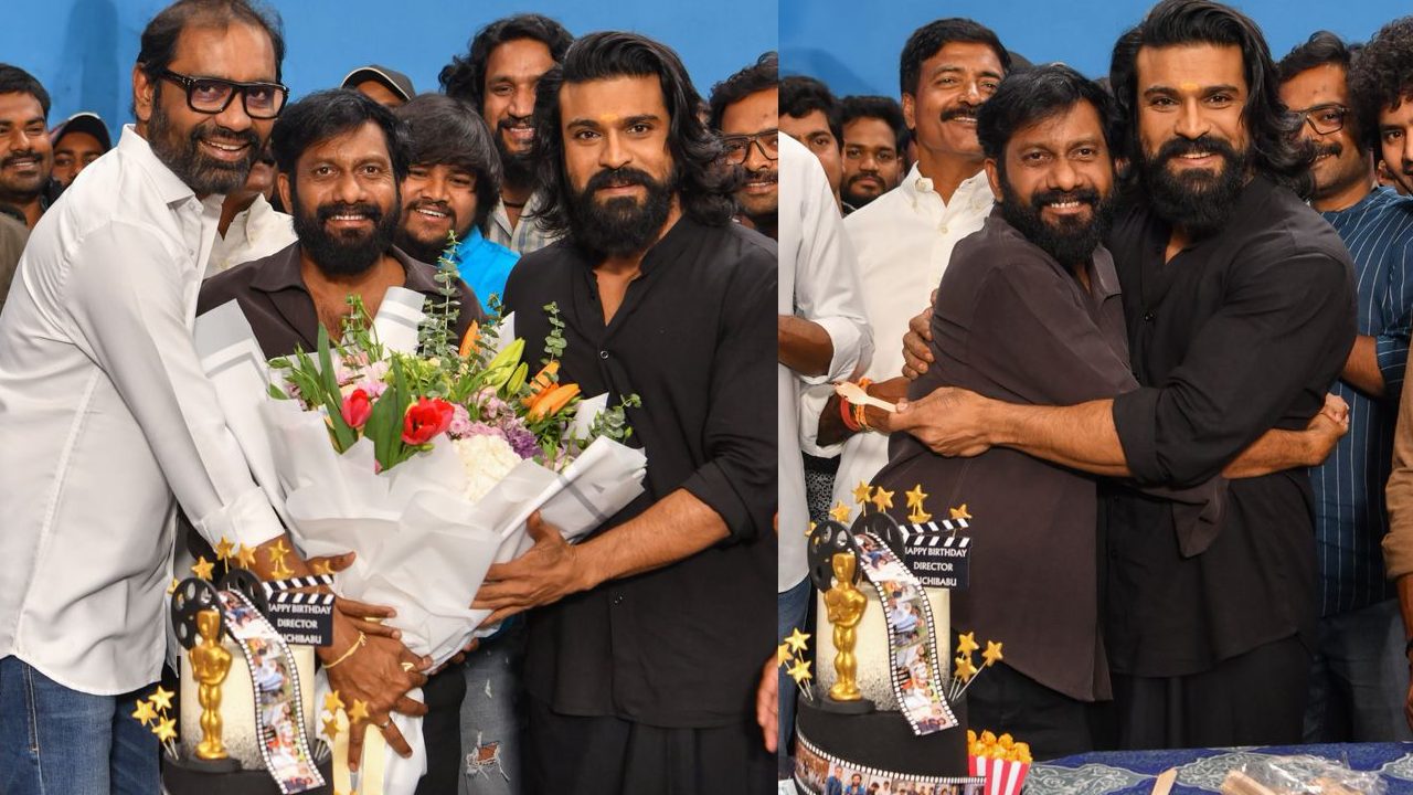 Buchi Babu Sana : ‘పెద్ది’ సెట్లో డైరెక్టర్ బుచ్చిబాబు బర్త్ డే సెలబ్రేషన్స్.. రామ్ చరణ్ సందడి.. ఫొటోలు..