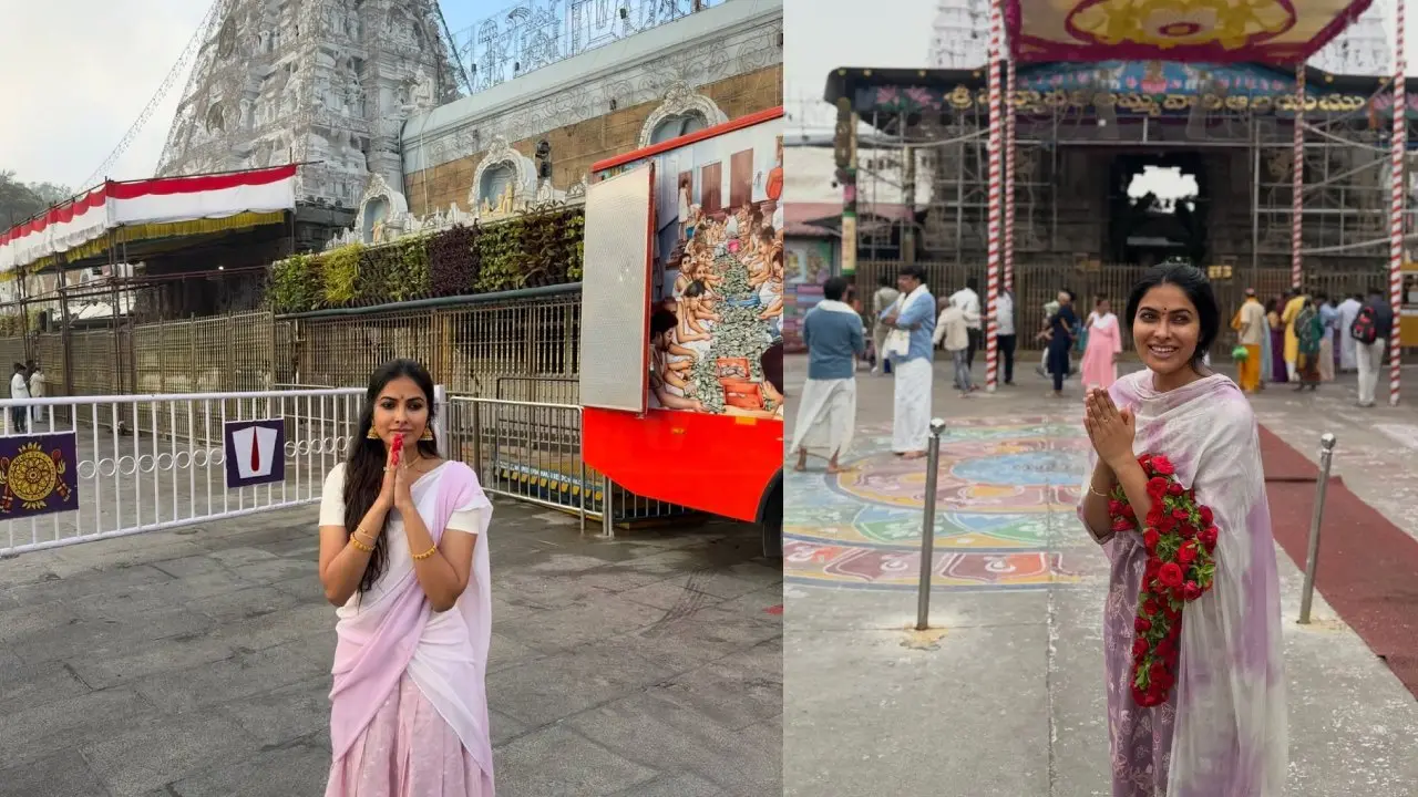 Divi Visits Tirumala Temple