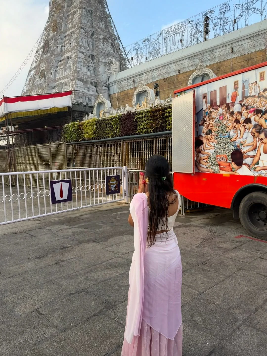Divi Visits Tirumala Temple