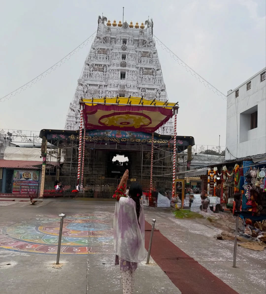 Divi Visits Tirumala Temple