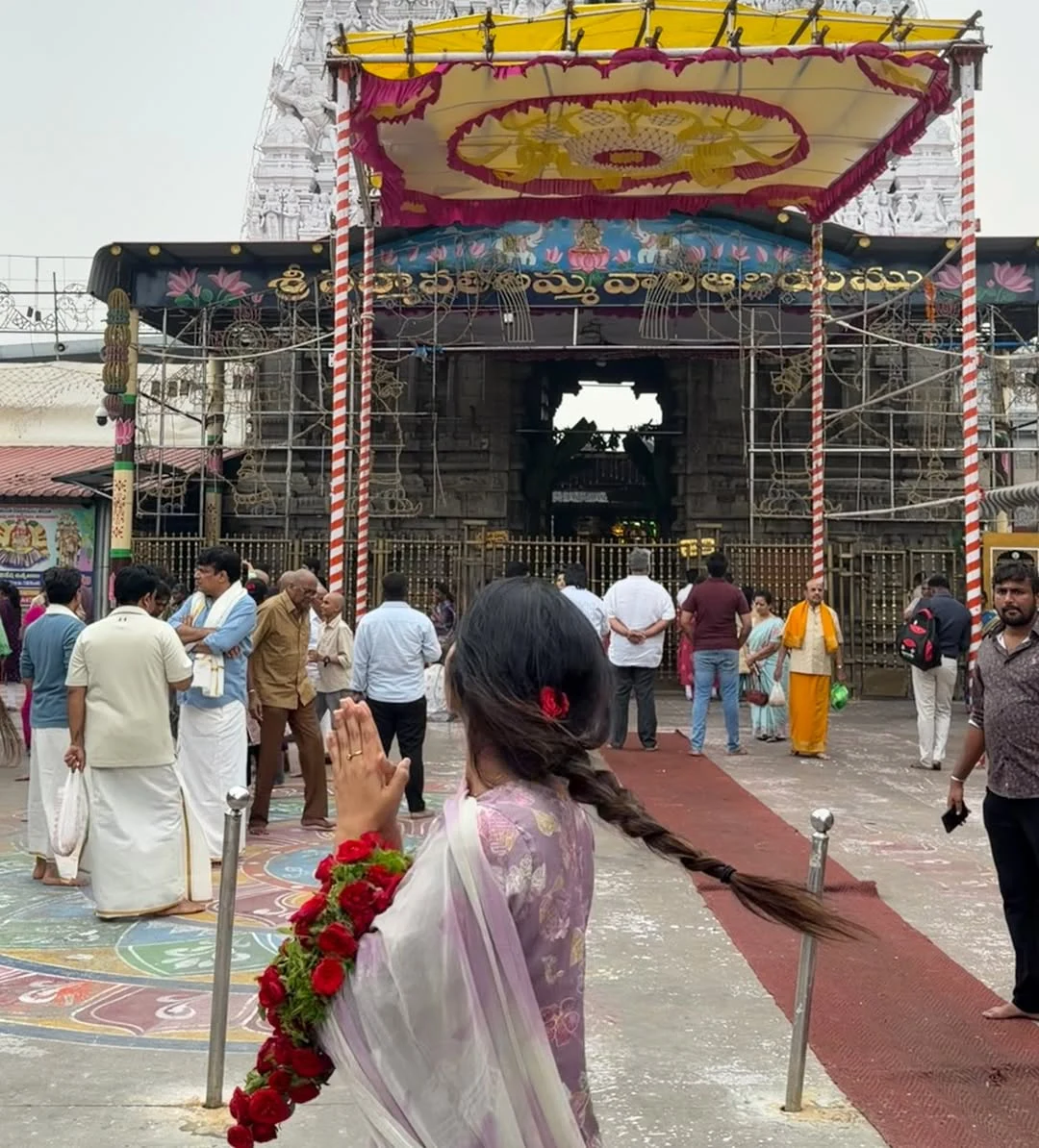 Divi Visits Tirumala Temple