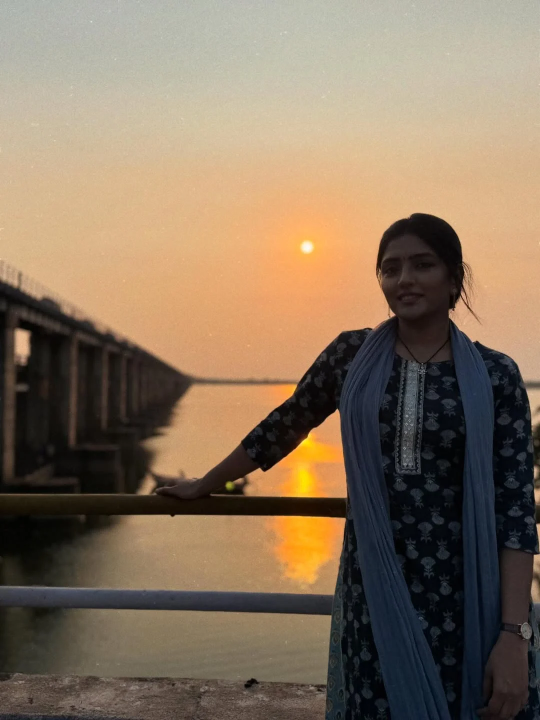 Eesha Rebba Working Stills From Om Shanti Shanti Shantihi