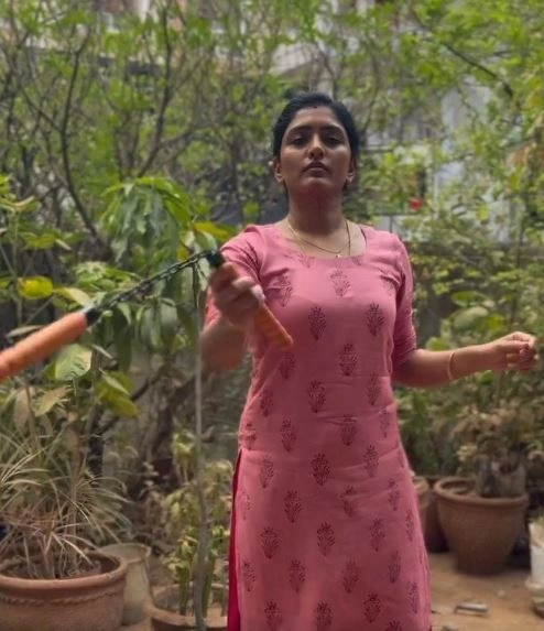 Eesha Rebba Working Stills From Om Shanti Shanti Shantihi