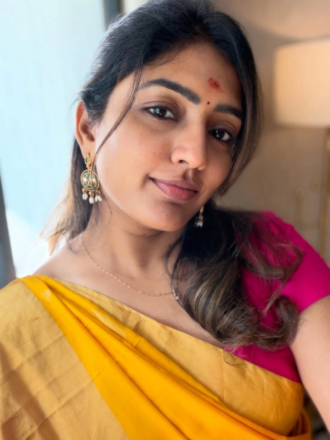 Eeshaa Rebba Visits Tirumala with Family