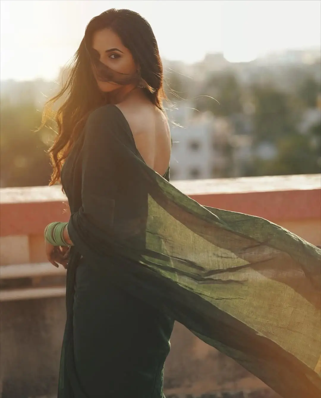 Jyoti Poorvaj hot photos in saree (1)