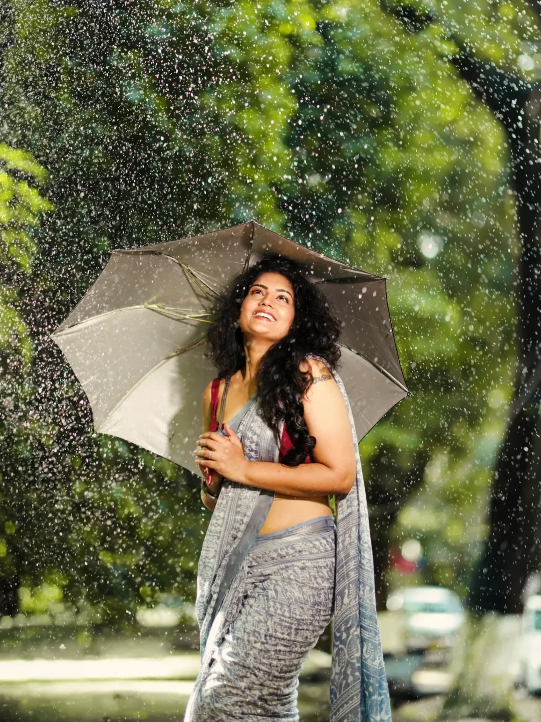 Karunaa Bhushan Sizzling Photos in Rain