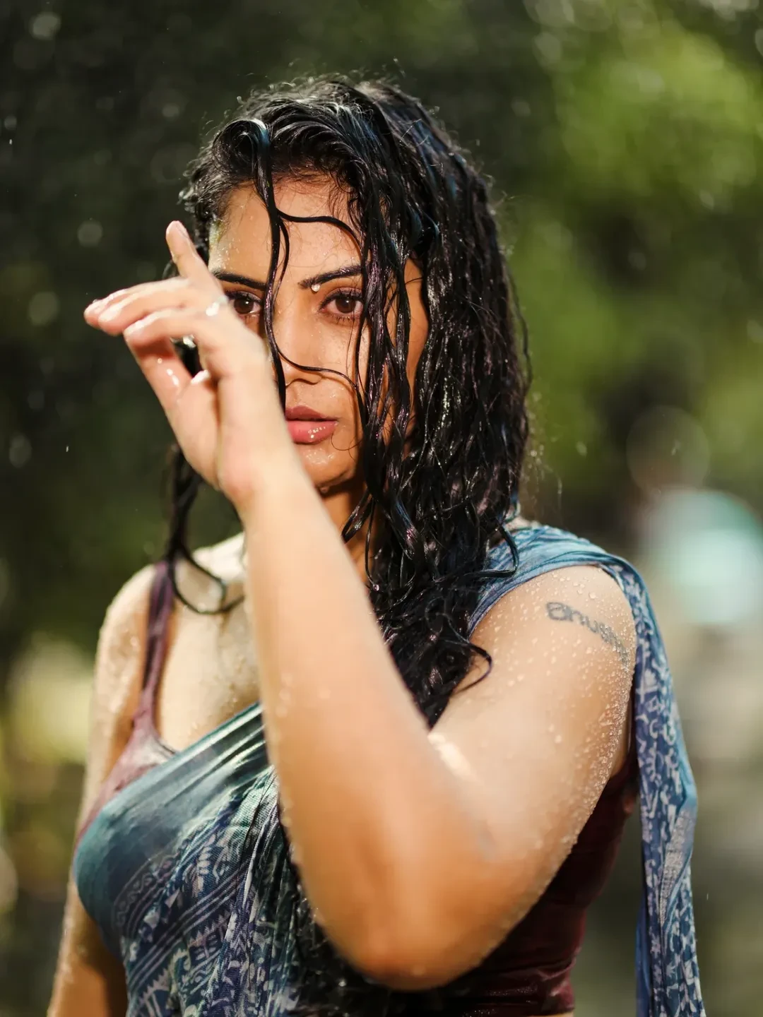 Karunaa Bhushan Sizzling Photos in Rain