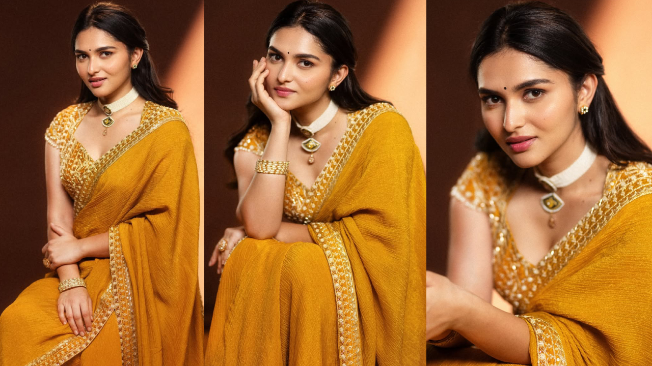 Kayadu Lohar: ఫంకీ బ్యూటీ కాయదు.. గోల్డ్ చీరలో మీరిపోతుందిగా.. ఫొటోలు