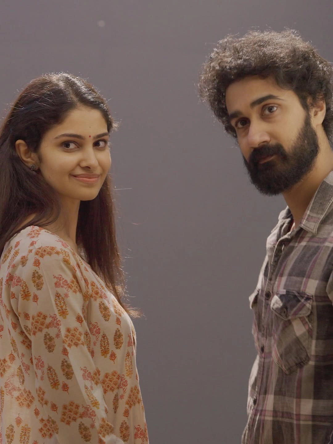 Manasa Varanasi Santosh Soban Shares Cute Working Stills From couple Friendly Movie