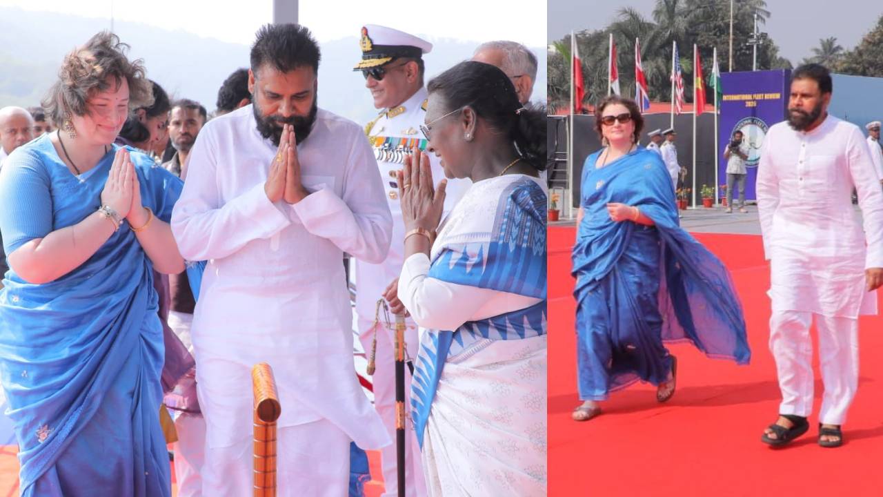 Pawan Kalyan : విశాఖ తీరంలో ఐఎఫ్‌ఆర్ వేడుకలు.. సతీమణి అన్నా లెజినోవాతో కలిసి పాల్గొన్న పవన్ కల్యాణ్ .. ఫొటోలు వైరల్