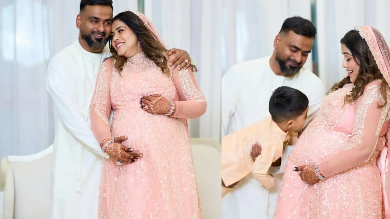 Shamna Kasim Shares Baby Bump Photos with Husband