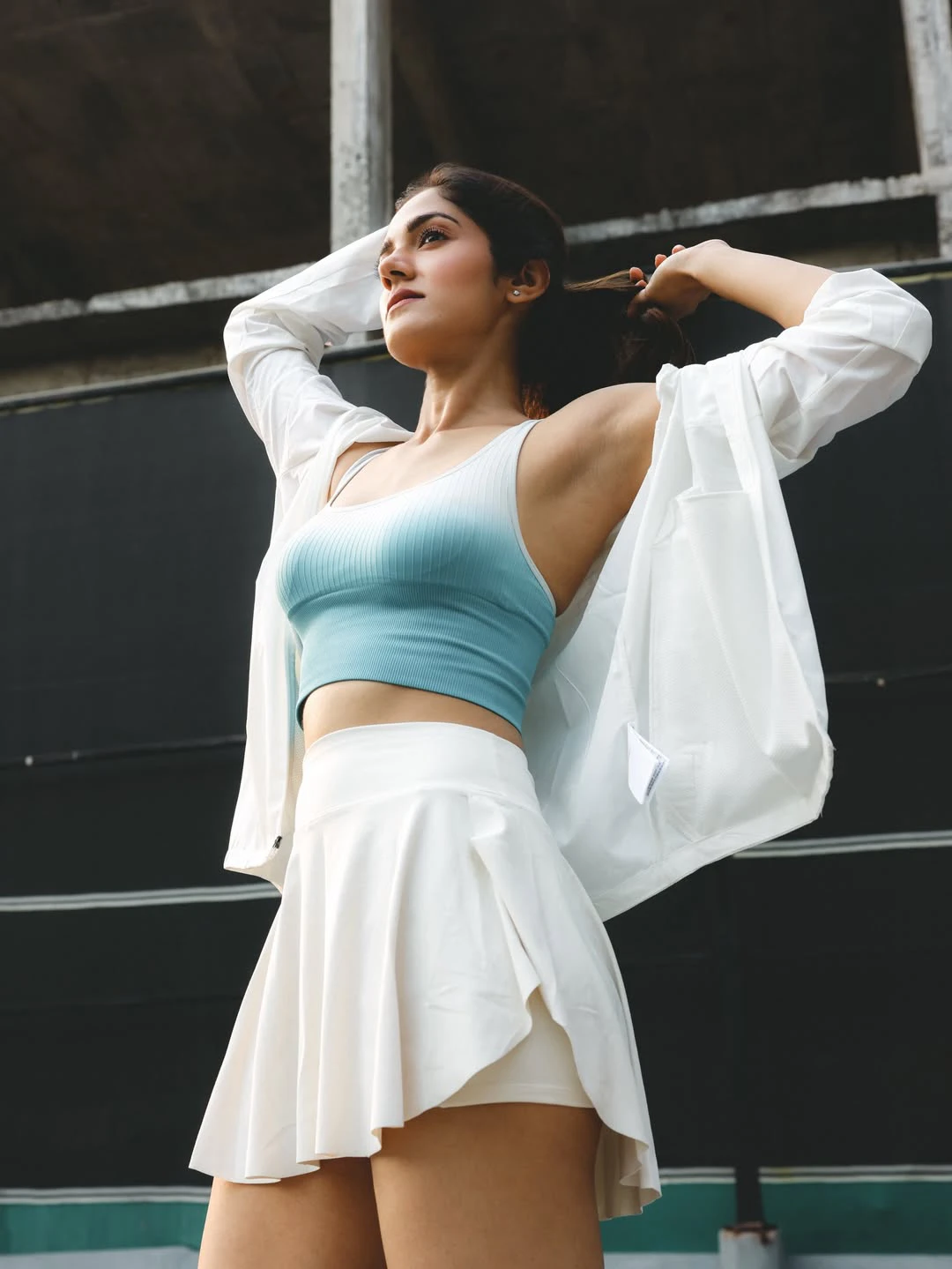 Simran Choudhary Poses in Short Skirt