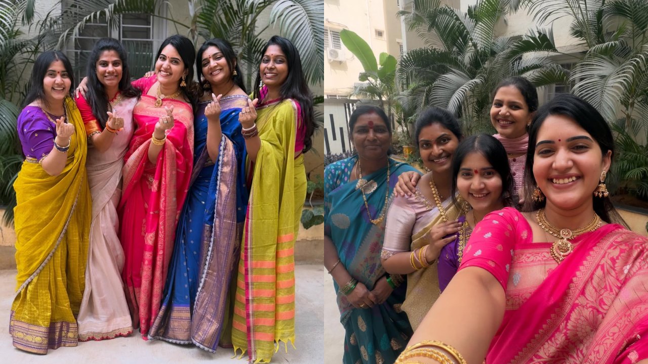 Sravanthi Chokarapu : ట్రెడిషినల్ లుక్స్‌లో ఫ్రెండ్స్‌తో కలిసి యాంకర్ స్రవంతి.. సప్త శనివారం వ్రతం పూర్తి చేసి.. ఫొటోలు..